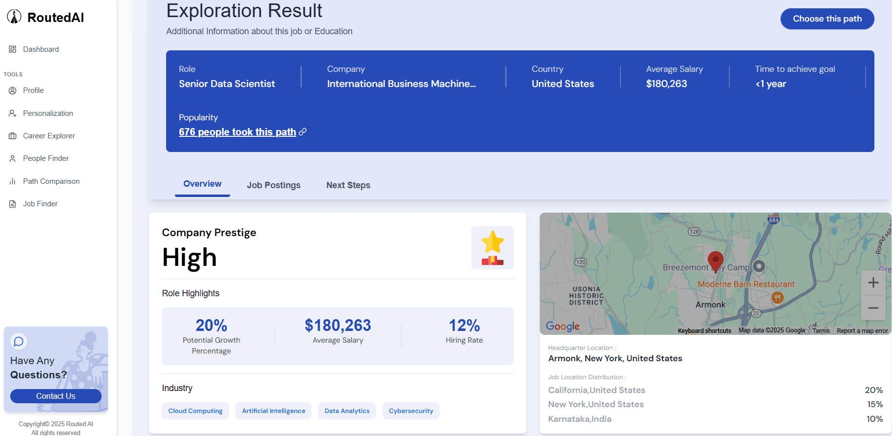Explorer results